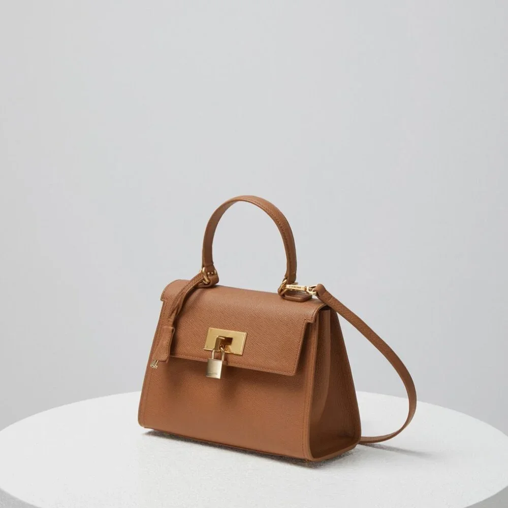 NWT COURONNE Stephanie Classic Brown Tote 24 Bag